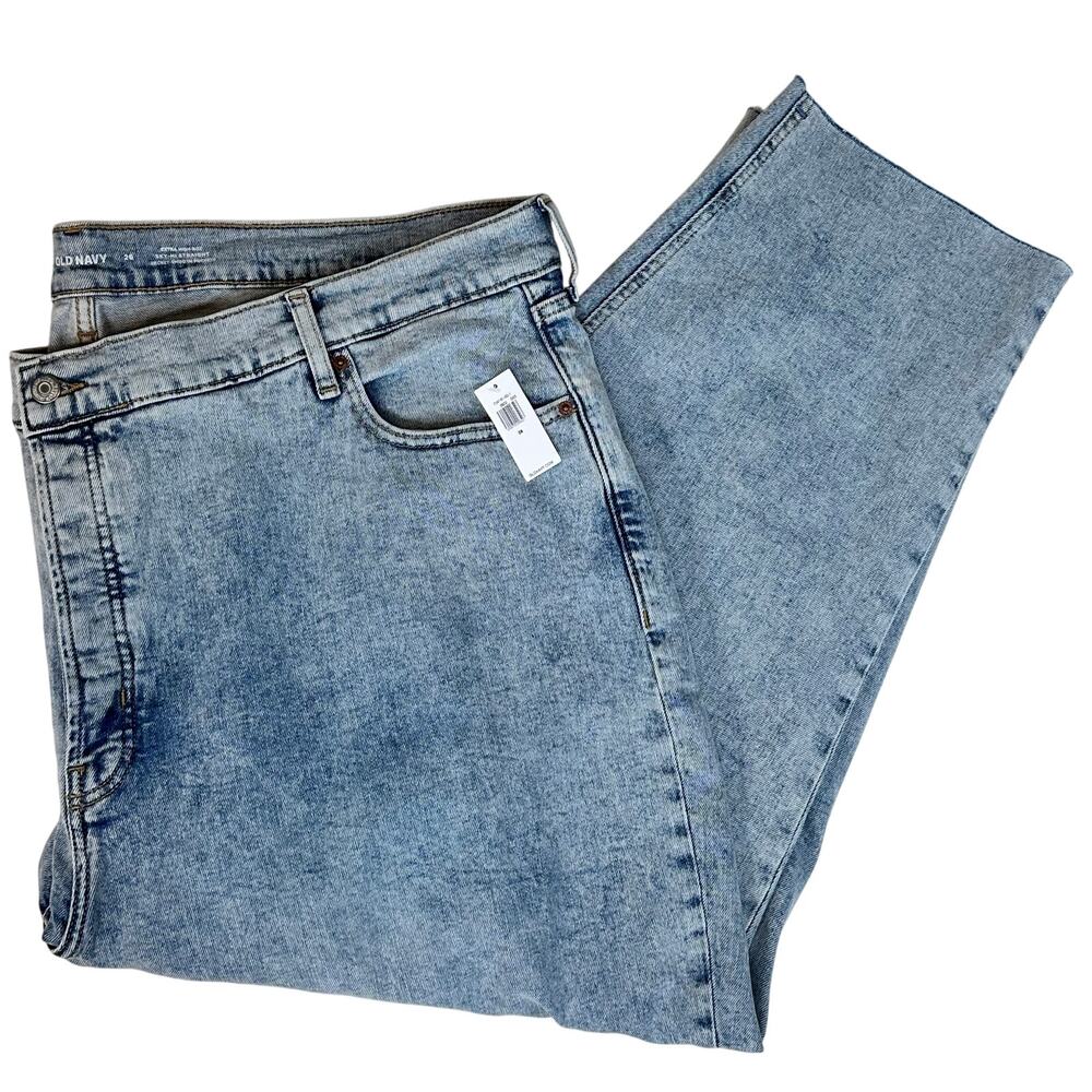 NWT Old Navy Extra High Rise Sky Hi Straight Jean Womens 26